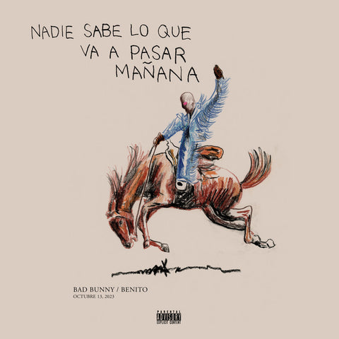 Bad Bunny - nadie sabe lo que va a pasar mañana 24 x 36 inch. Album Cover Poster