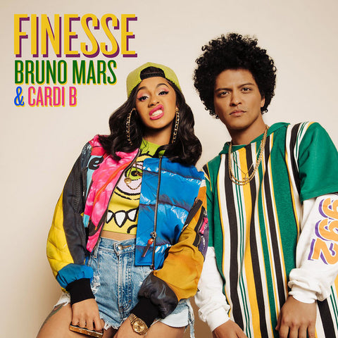 Bruno Mars - Finesse (Remix) [feat. Cardi B] 11 x 17 inch. Album Cover Poster