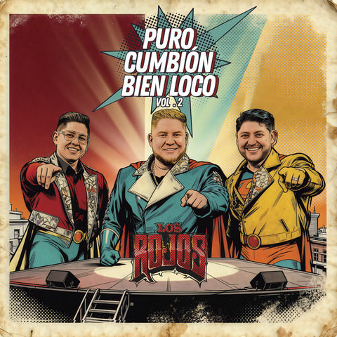 Rojo - Puro Cumbión Bien Loco (Vol. 2) 11 x 17 inch. Album Cover Poster