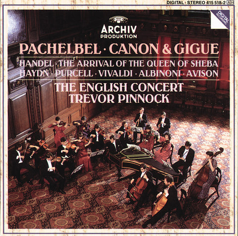 The English Concert - Pachelbel: Canon & Gigue / Handel: The Arrival of the Queen of Sheba 11 x 17 inch. Album Cover Poster