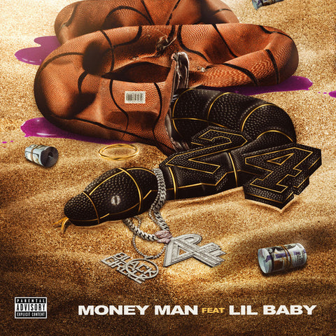 Money Man - 24 (feat. Lil Baby) 24 x 36 inch. Album Cover Poster