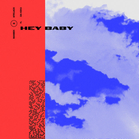 Imanbek - Hey Baby (feat. Gia Koka) 24 x 36 inch. Album Cover Poster