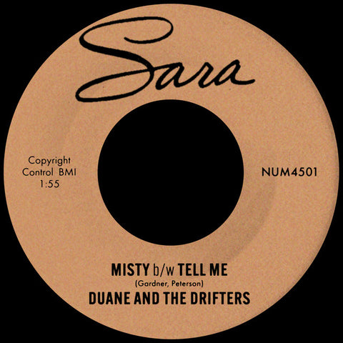 The Drifters - Misty b/w Tell Me 11 x 17 inch. Album Cover Poster