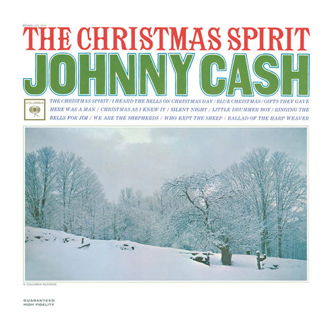 Johnny Cash - The Christmas Spirit 11 x 17 inch. Album Cover Poster