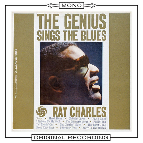 Ray Charles - The Genius Sings the Blues (Mono) 11 x 17 inch. Album Cover Poster