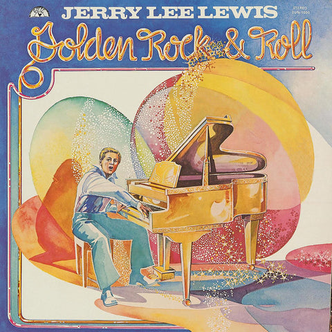 Jerry Lee Lewis - Golden Rock and Roll 24 x 36 inch. Album Cover Poster