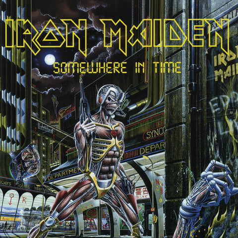 Iron Maiden - Somewhere in Time (2015 Remaster) 24 x 36 inch. Album Cover Poster