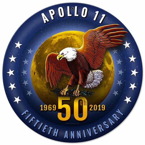 Apollo 11 50th Anniversary Starfield Metal Sign Vintage Sign Metal Sign
