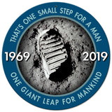 Apollo 11 50th Anniversary Bootprint Metal Sign Vintage Sign Metal Sign