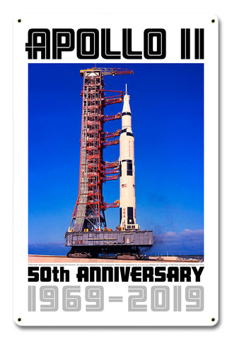 Apollo 11 50th Anniversary Saturn V Metal Sign Vintage Sign Metal Sign