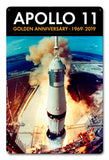 Apollo 11 50th Anniversary Launch on Pad 39A Black Metal Sign Vintage Sign Metal Sign