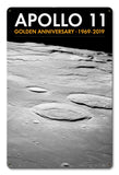 Apollo 11 50th Anniversary Craters on the Lunar Surface Black Metal Sign Vintage Sign Metal Sign