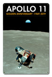 Apollo 11 50th Anniversary Eagle Returns to Columbia Black Metal Sign Vintage Sign Metal Sign