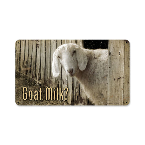 Goat Milk Vintage Sign Metal Sign