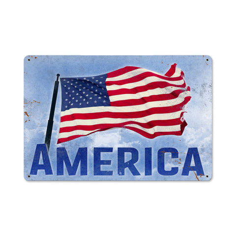 American Metal Sign
