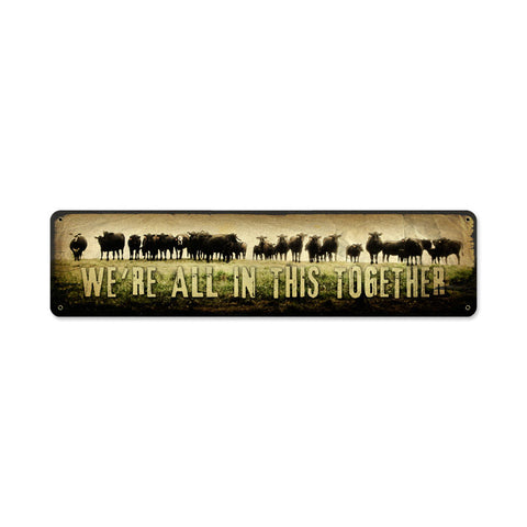 All Together Vintage Sign Metal Sign