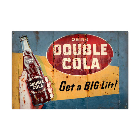 Double Cola Vintage Sign Metal Sign
