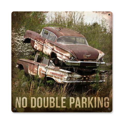 No-Double-Parking-Vintage-Sign-Metal-Sign