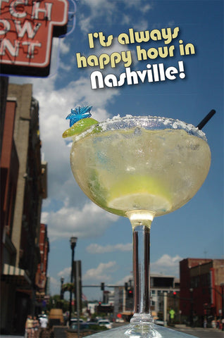 HAPPY HOUR NASHVILLE Metal Sign