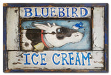 Blue Bird Ice Cream Metal Sign