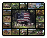 Rusty Cars Metal Sign