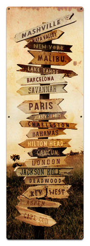 Bucket List Metal Sign