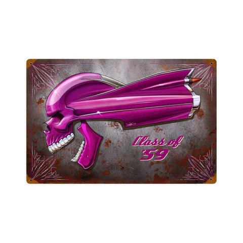 Cadillac Caddy Class Of '59 Vintage Sign Metal Sign