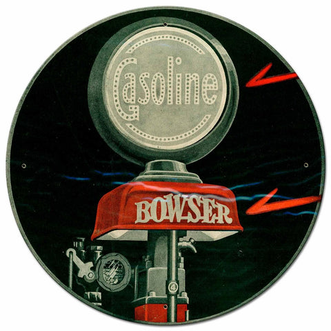 Bowser Gasoline Vintage Sign Metal Sign