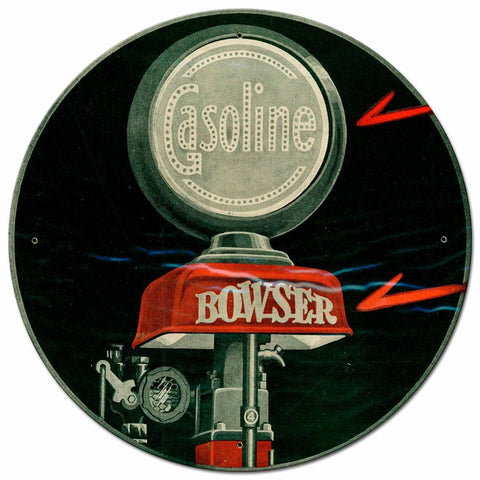 Bowser-Gasoline-Vintage-Sign-Metal-Sign