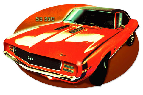 SS350 Cutout Vintage Sign Metal Sign