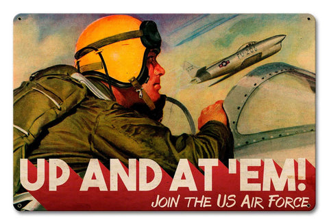 Air Force Vintage Sign Metal Sign