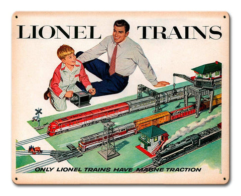 Lionel-Trains-Vintage-Sign-Metal-Sign