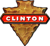 Clinton Chain Saws Vintage Sign Metal Sign