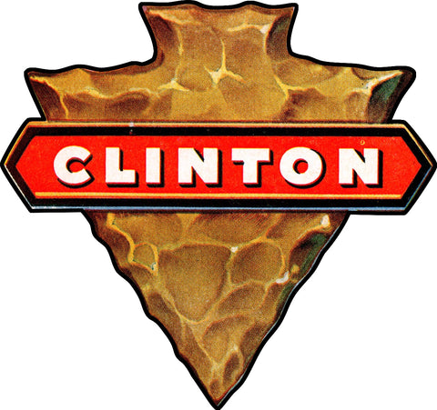 Clinton Chain Saws Vintage Sign Metal Sign