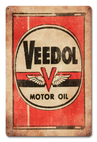 VEEDOL-MOTOR-OIL-Vintage-Sign-Metal-Sign