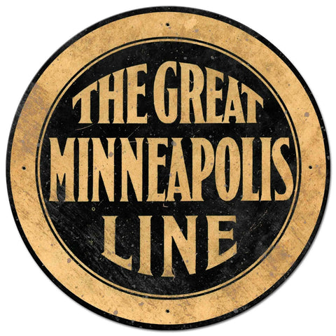 AMI030 - THE GREAT MINNEAPOLIS LINE Metal Sign