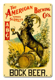 ABC Bock Beer Metal Sign