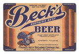 Beck's Beer Metal Sign