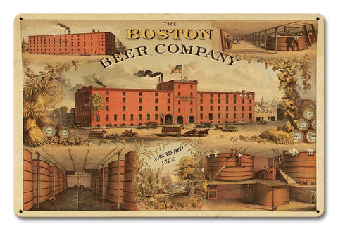 Boston Beer Company 1828 Metal Sign