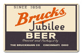 Brucks Jubilee Beer Metal Sign