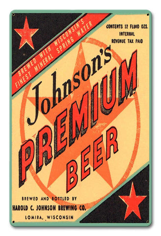 Johnson-Premium-Beer-Metal-Sign