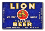 Lion Beer Metal Sign