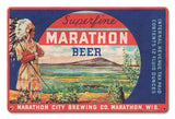 Marathon Beer Metal Sign