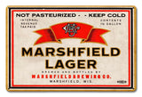 Marshfield Lager Metal Sign