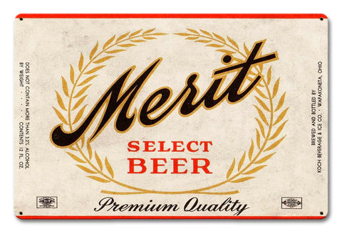 Merit-Select-Beer-Metal-Sign