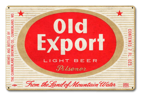 Old-Export-Light-Beer-Metal-Sign