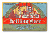 Peoples Holiday Beer Metal Sign