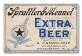 Sprattler & Mennel Extra Beer Metal Sign
