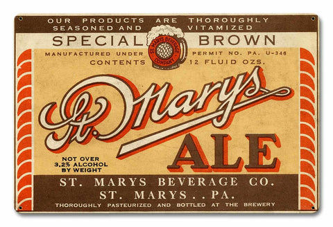 St.-Mary's-Ale-Metal-Sign