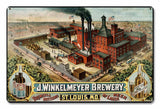 J Winklemeyer Brewery Metal Sign